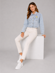 Garden Muse Embroidered Denim Jacket