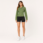 Load image into Gallery viewer, Olive Spark Slim Denim Jacket