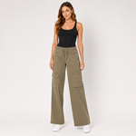 Load image into Gallery viewer, Sage Utility Pull-On Cargo Jeans