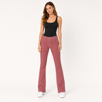 Load image into Gallery viewer, Rose Cord Slim-Leg Jeans