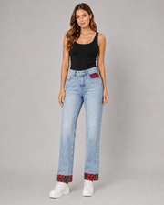 Festival Trim Cropped Denim Jacket