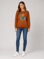 Load image into Gallery viewer, Burnt Ember Eagle Fleece Sweatshirt