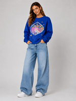 Load image into Gallery viewer, Cobalt Heart Fleece Sweatshirt