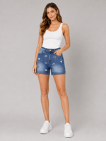 Load image into Gallery viewer, Sky Butterfly Denim Shorts