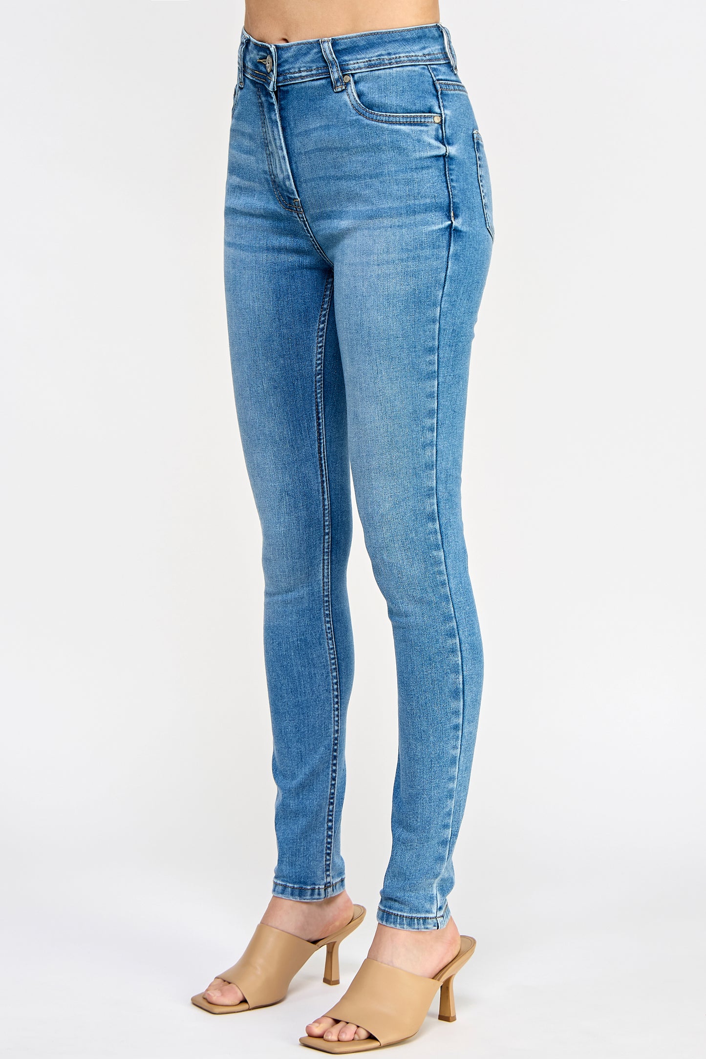 Skinny High Rise Denim Jeans