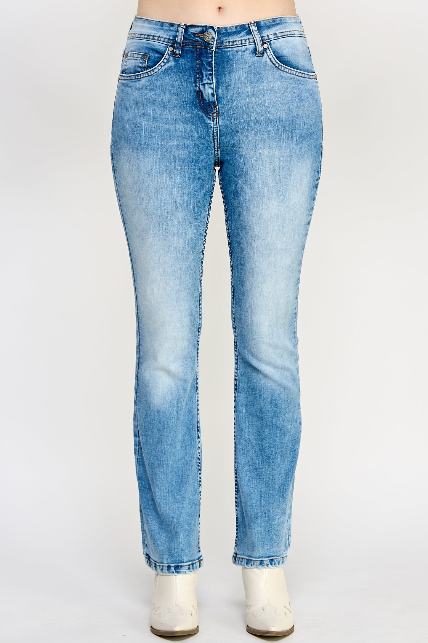 Boot-cut Denim Jeans