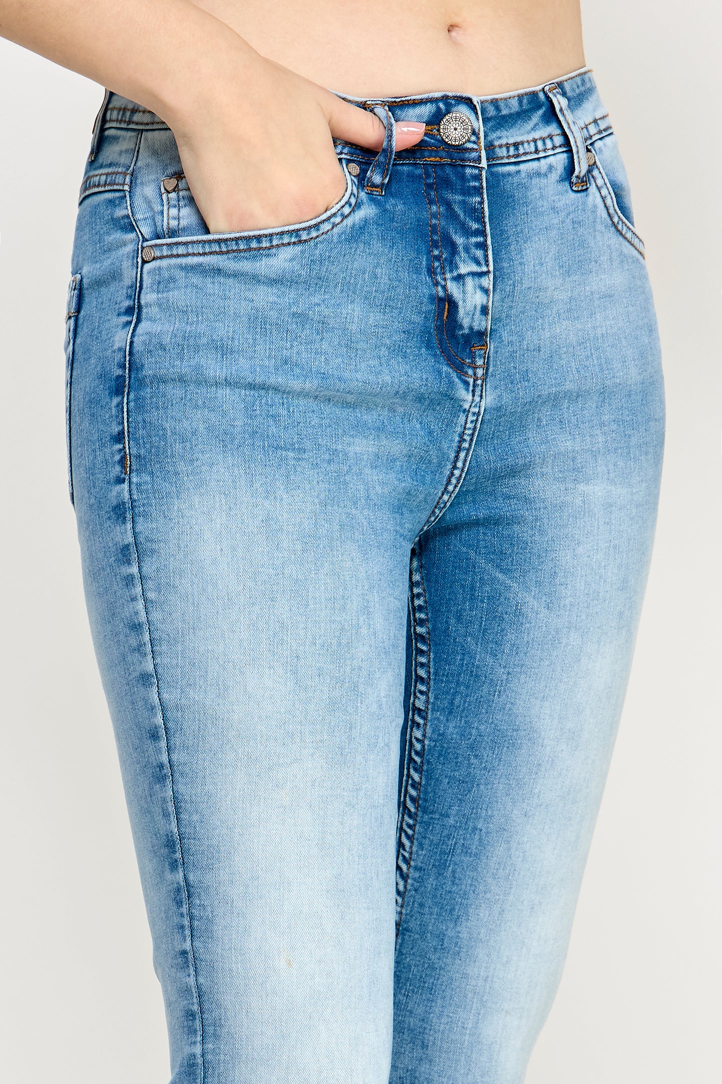 Boot-cut Denim Jeans