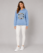 Load image into Gallery viewer, Wildflower Frame Ultra-Light Denim Hoodie