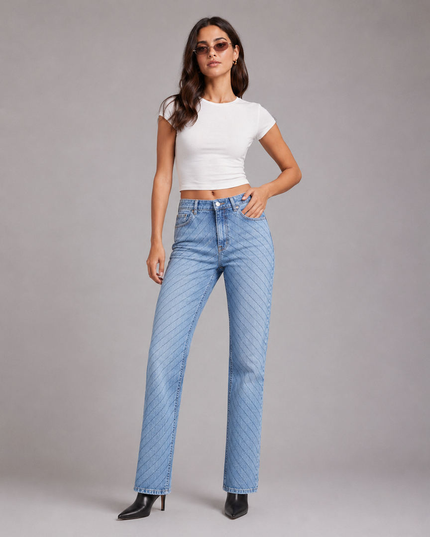 Lyric Straight Denim Jeans
