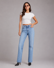 Lyric Straight Denim Jeans