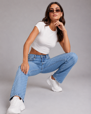 Lyric Straight Denim Jeans
