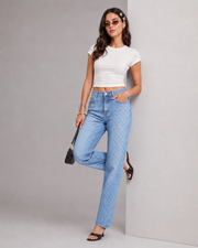 Lyric Straight Denim Jeans