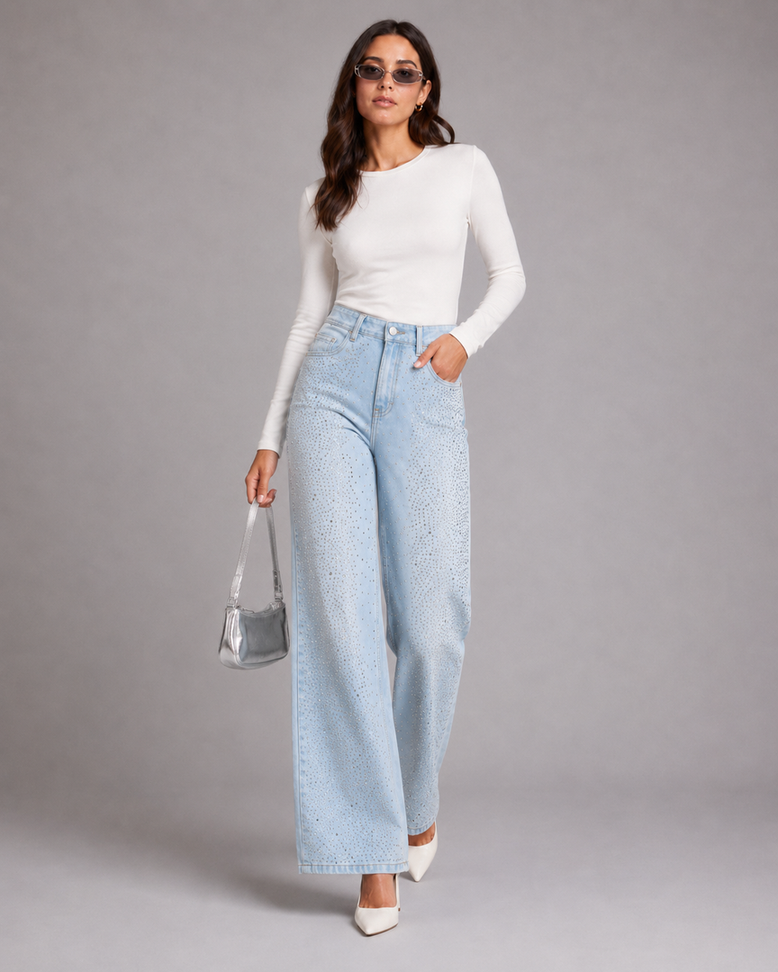 CASPIAN BEAD denim jean