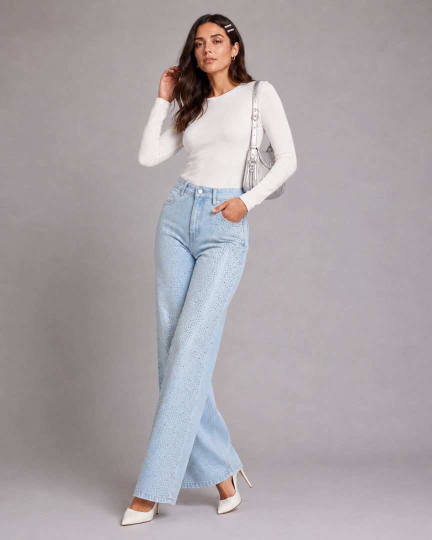 CASPIAN BEAD denim jean