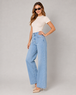 Load image into Gallery viewer, Stovepipe denim jean