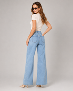 Load image into Gallery viewer, Stovepipe denim jean