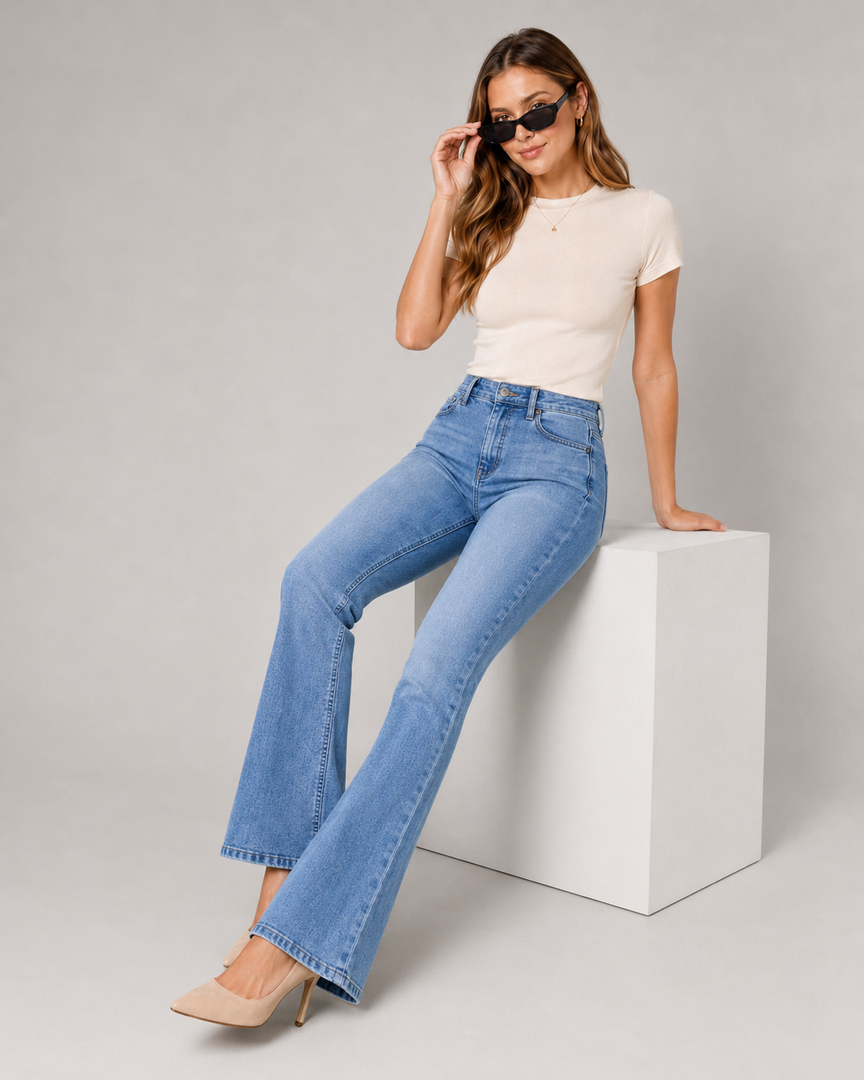 Retro Echo Wide Jeans