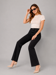 FOUNDRY NOIR bead denim jean