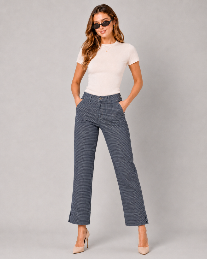 Split Line Denim Jeans