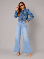 Load image into Gallery viewer, Ornate Indigo Jacquard Denim