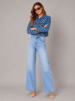 Load image into Gallery viewer, Ornate Indigo Jacquard Denim