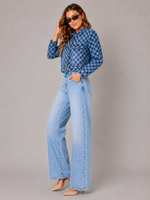 Load image into Gallery viewer, Ornate Indigo Jacquard Denim