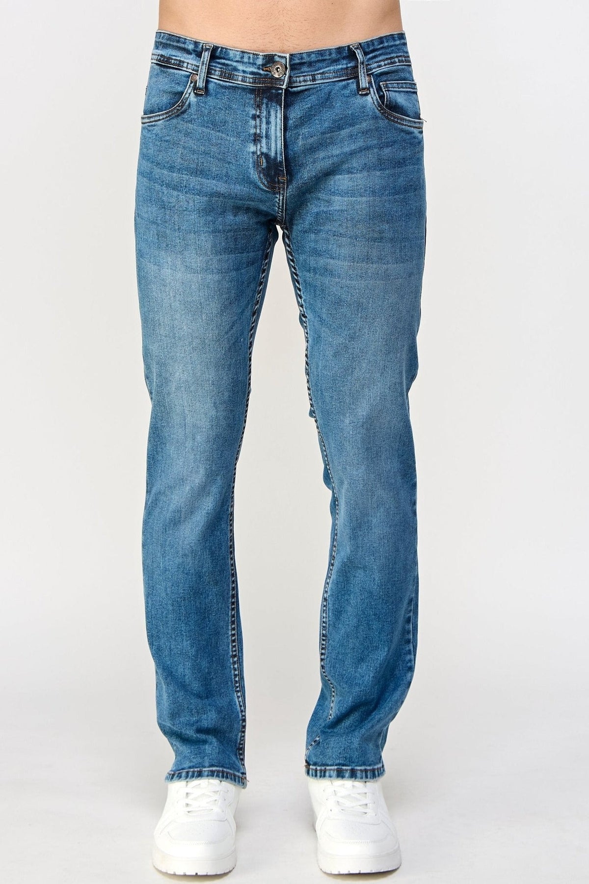 Azure Blue Denim Jeans - MEN's Trousers - UrbanKoach