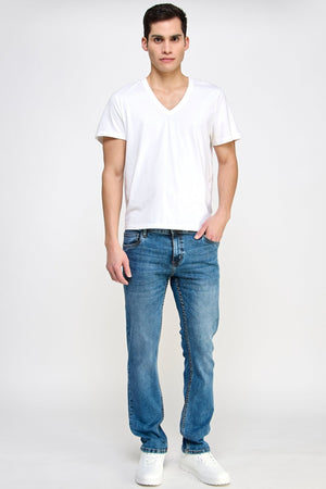 Azure Blue Denim Jeans - MEN's Trousers - UrbanKoach