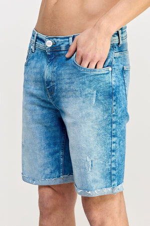 Azure Denim Shorts - MEN's Shorts - UrbanKoach