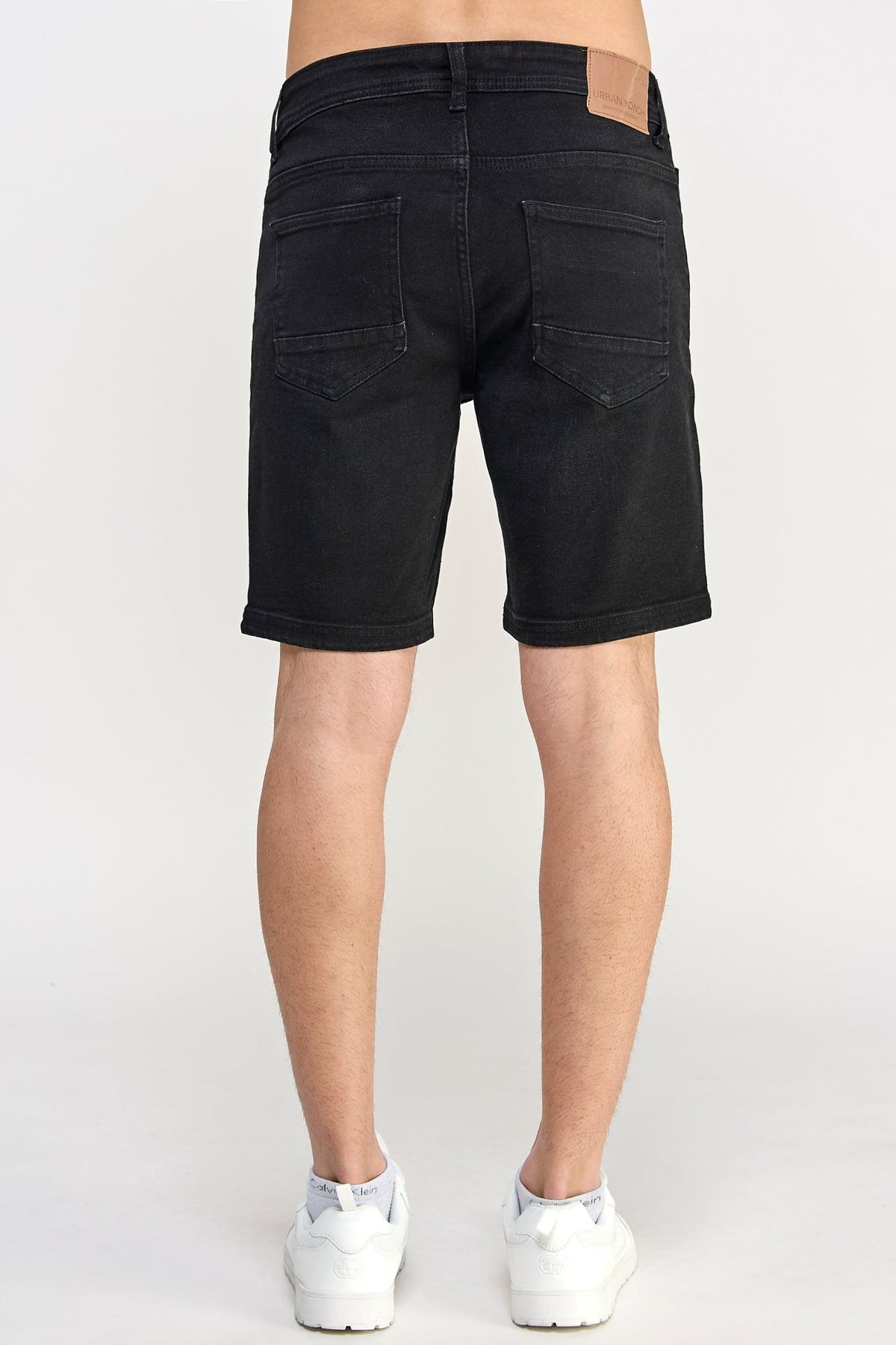 Basic Black Denim Shorts - MEN's Shorts - UrbanKoach