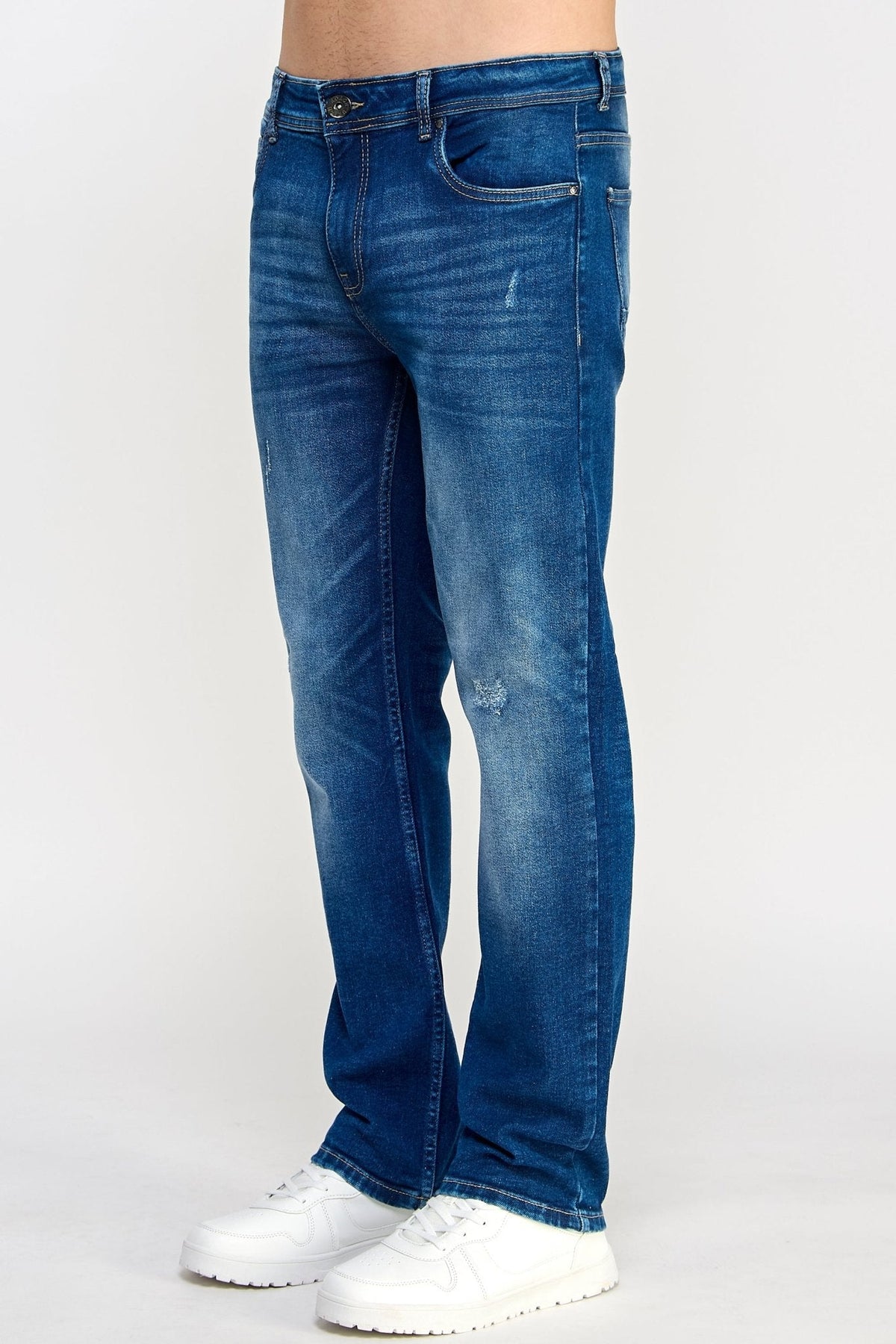 Basic Fit Blue Jeans - MEN's Trousers - UrbanKoach
