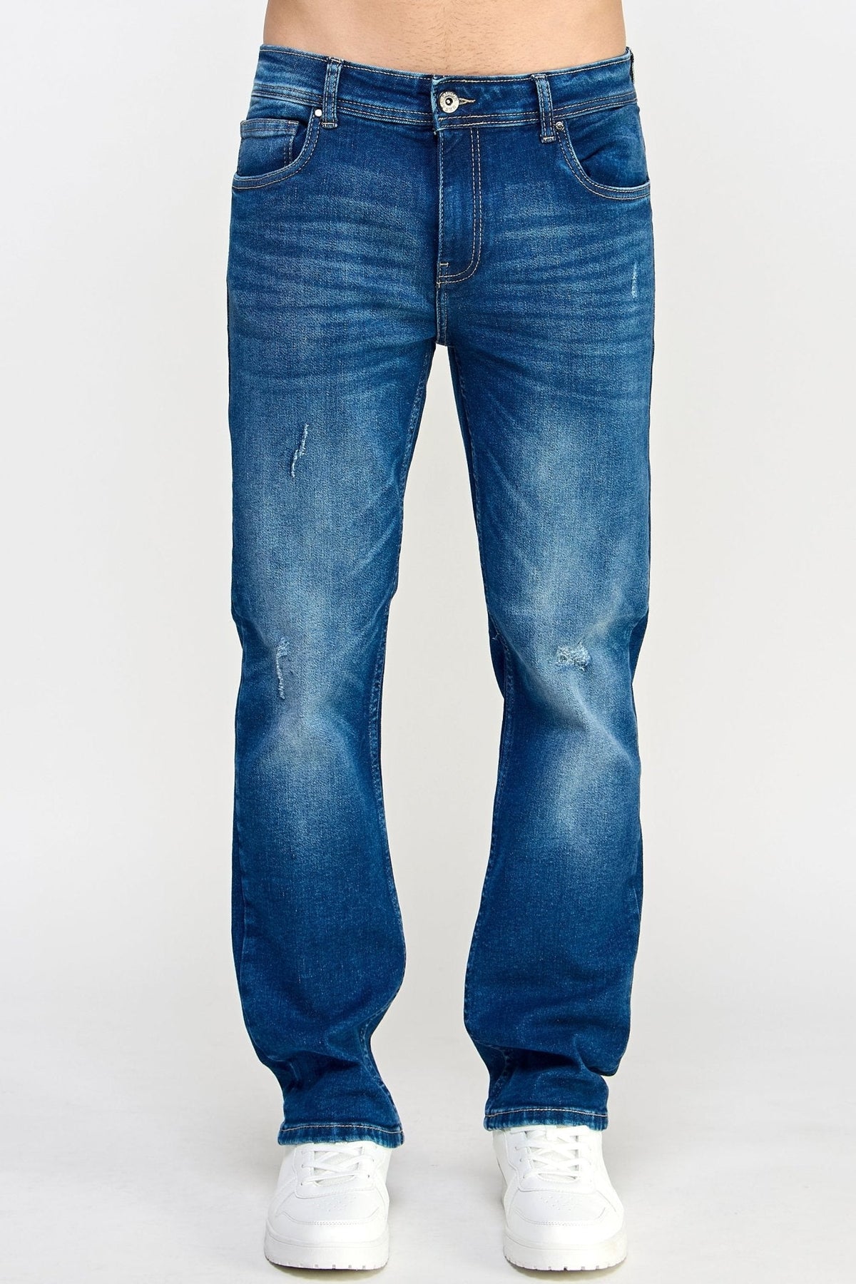 Basic Fit Blue Jeans - MEN's Trousers - UrbanKoach