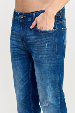 Basic Fit Blue Jeans - MEN's Trousers - UrbanKoach