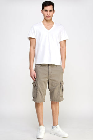 Beige Cargo Shorts - MEN's Shorts - UrbanKoach