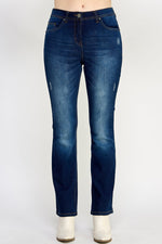 Load image into Gallery viewer, Betty Dark Blue Denim Jeans - Ladies Trousers - UrbanKoach
