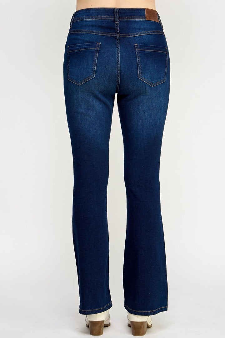 Betty Dark Blue Denim Jeans - Ladies Trousers - UrbanKoach