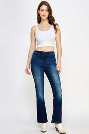 Betty Dark Blue Denim Jeans - Ladies Trousers - UrbanKoach
