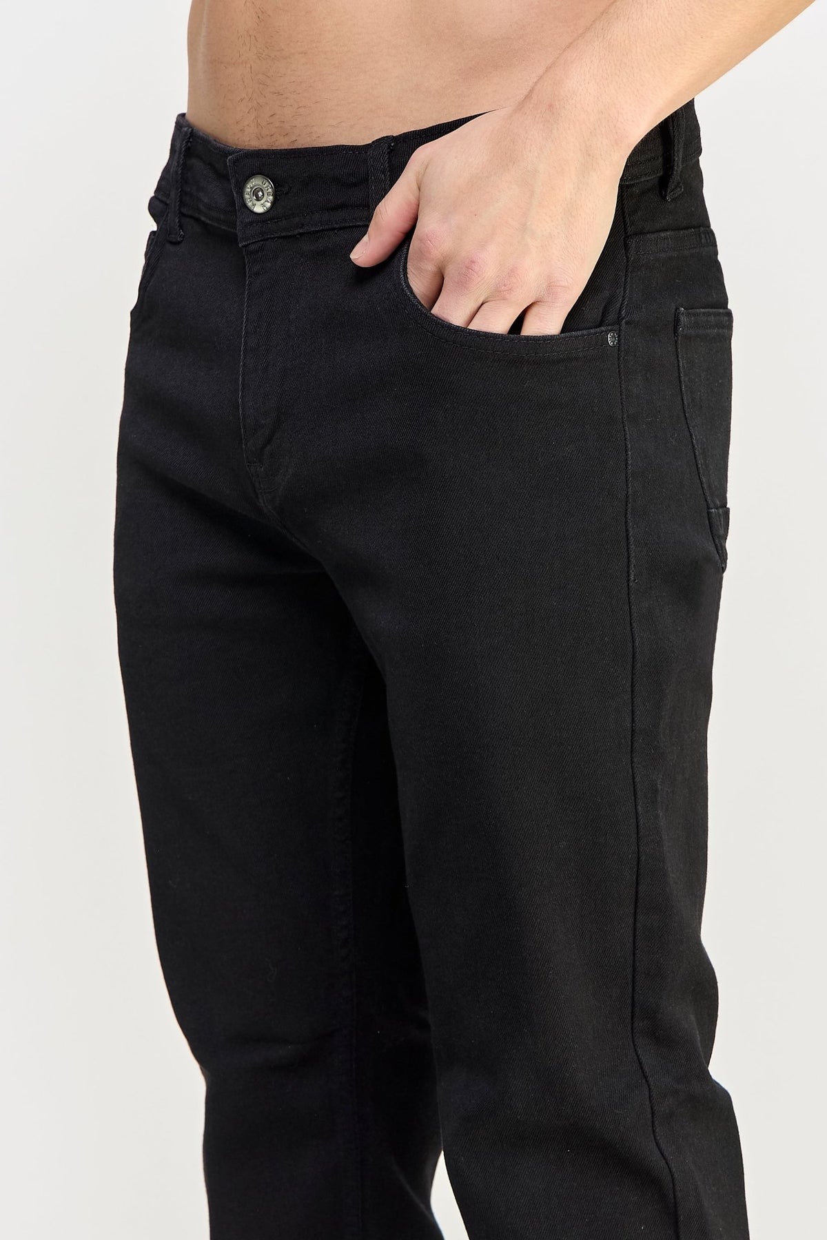 Black Men's Straight Fit Jeans - MEN's Trousers - UrbanKoach