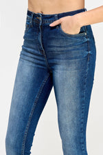 Load image into Gallery viewer, Blue Basic Fit Jeans - Ladies Trousers - UrbanKoach
