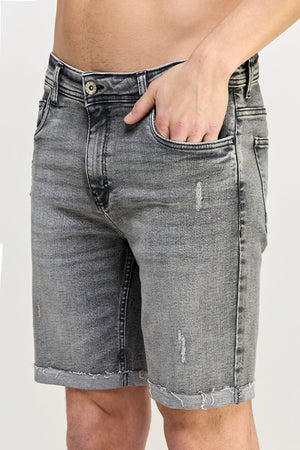 Charcoal Denim Shorts - MEN's Shorts - UrbanKoach