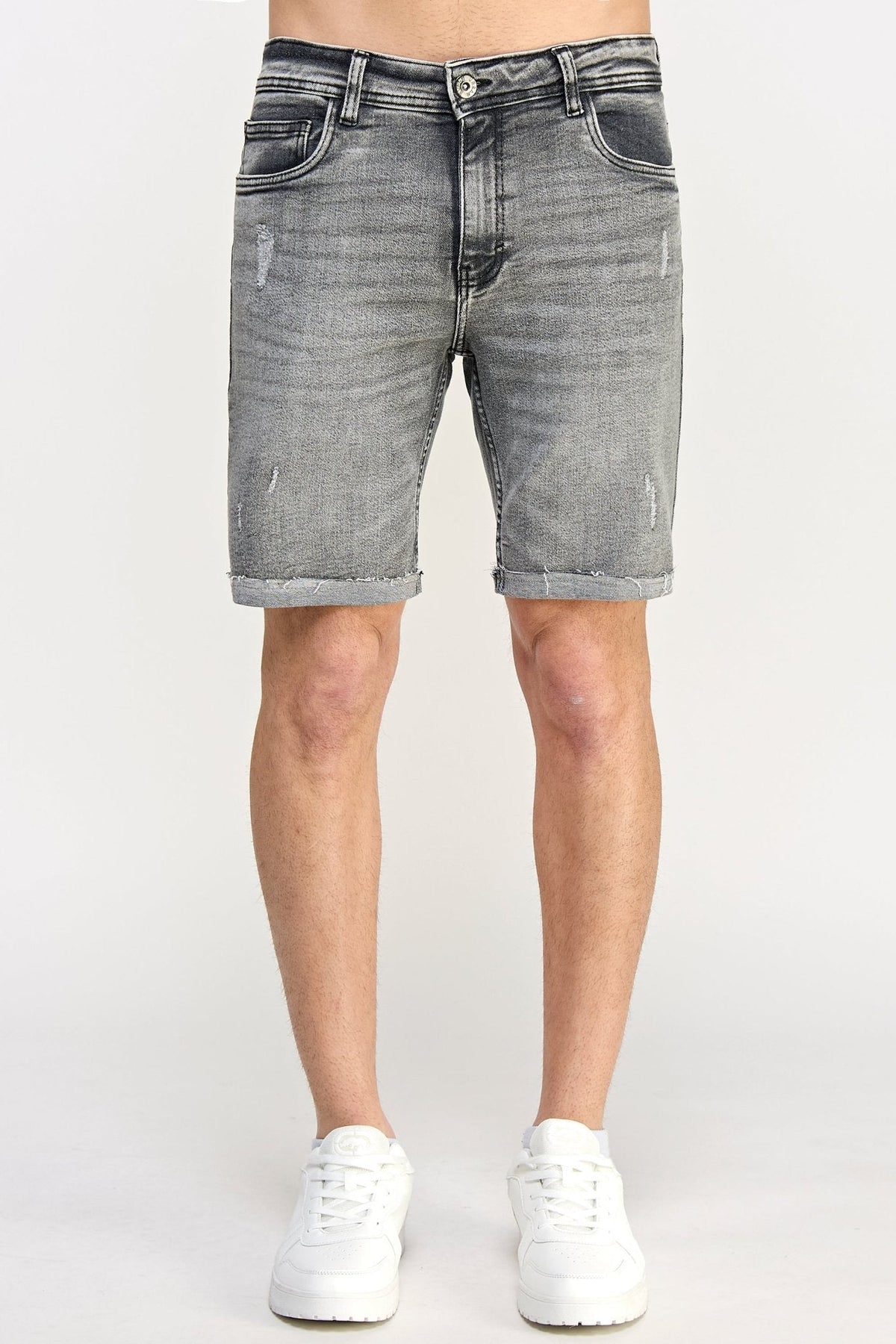 Charcoal Denim Shorts - MEN's Shorts - UrbanKoach