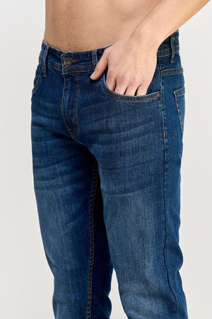 Cobalt Blue Jeans - MEN's Trousers - UrbanKoach