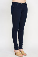 Load image into Gallery viewer, Dark - Blue Straight Fit Jeans - Ladies Trousers - UrbanKoach
