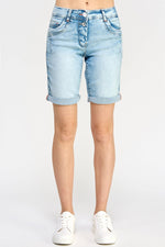 Load image into Gallery viewer, Dazzle Denim Shorts - Ladies Shorts - UrbanKoach
