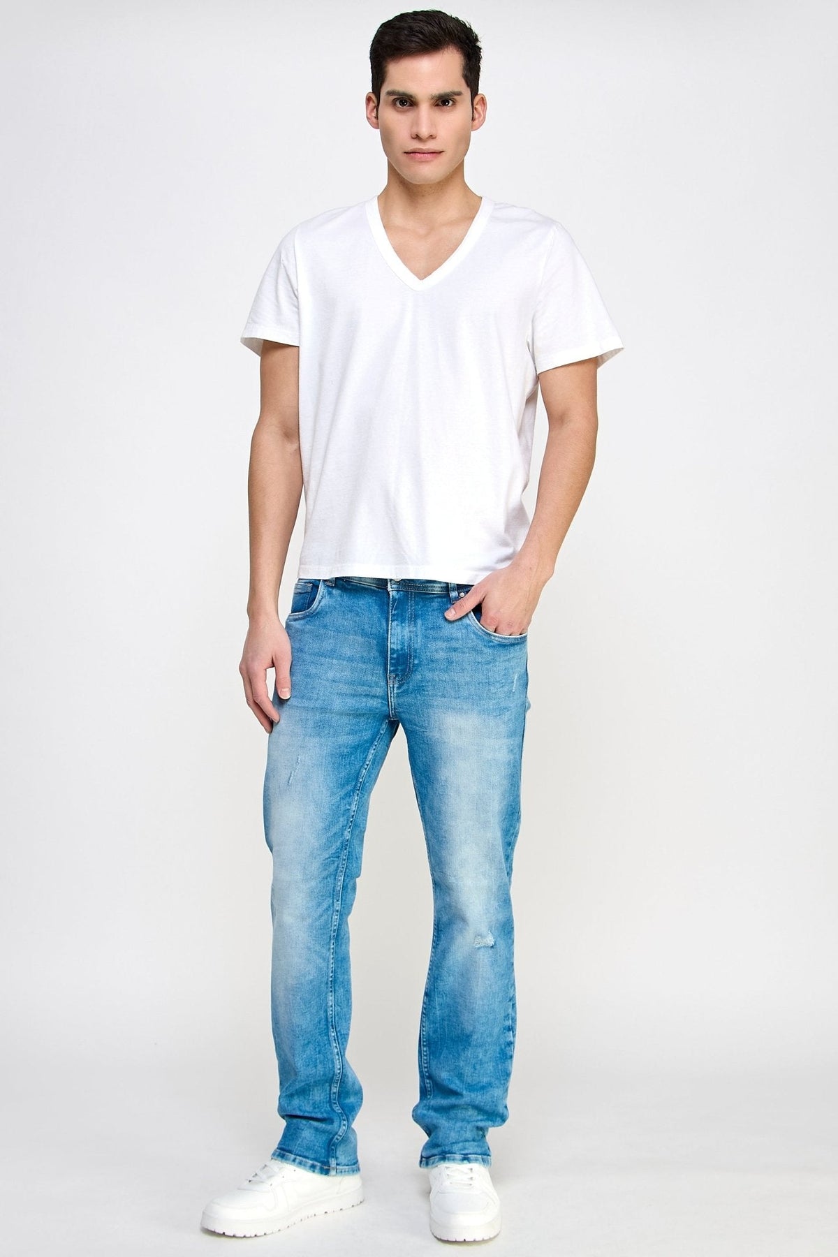 Faded Blue Men's Jeans - MEN's Trousers - UrbanKoach