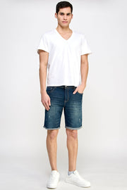 Fraying Denim Shorts - MEN's Shorts - UrbanKoach