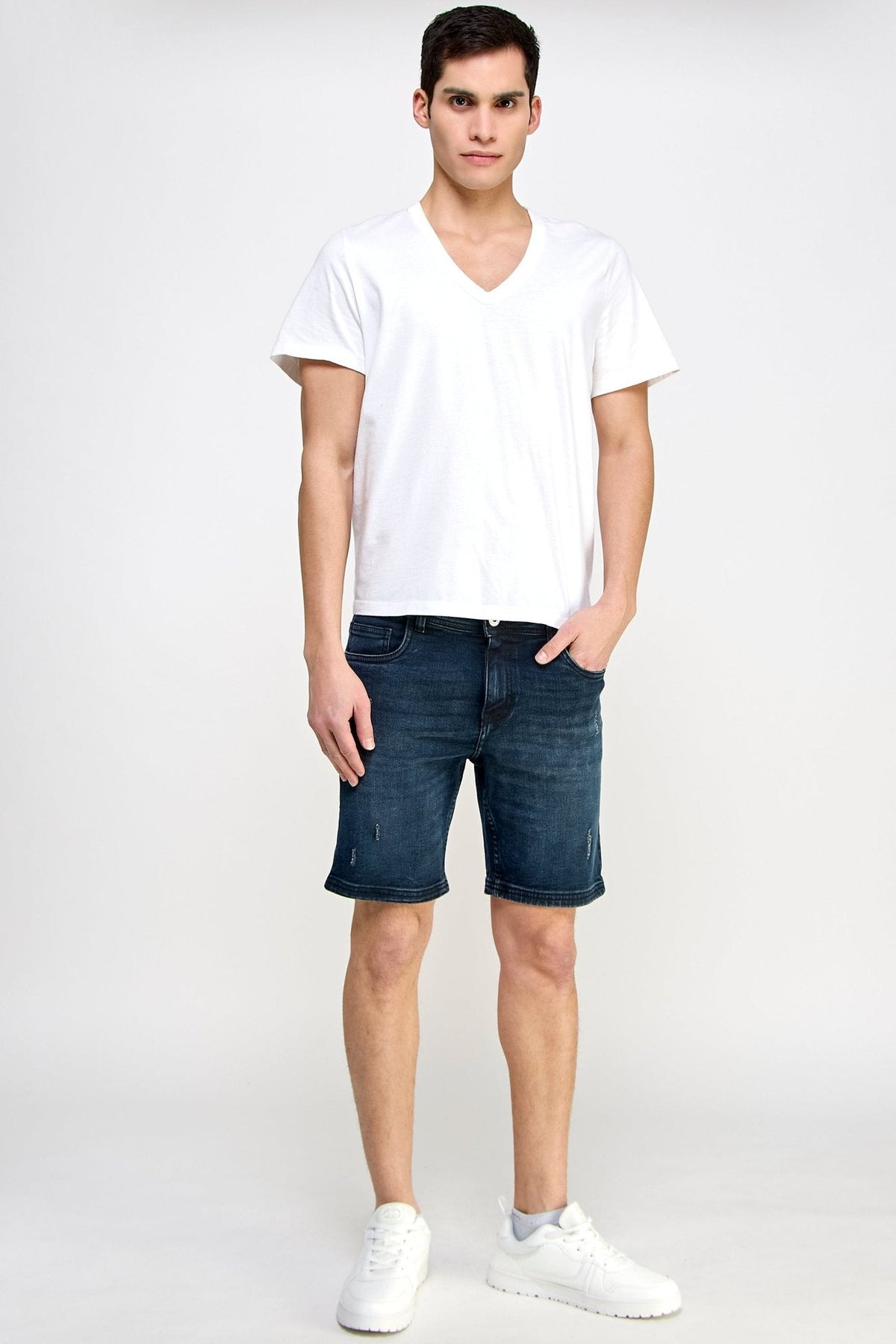 Indigo Denim Shorts - MEN's Shorts - UrbanKoach