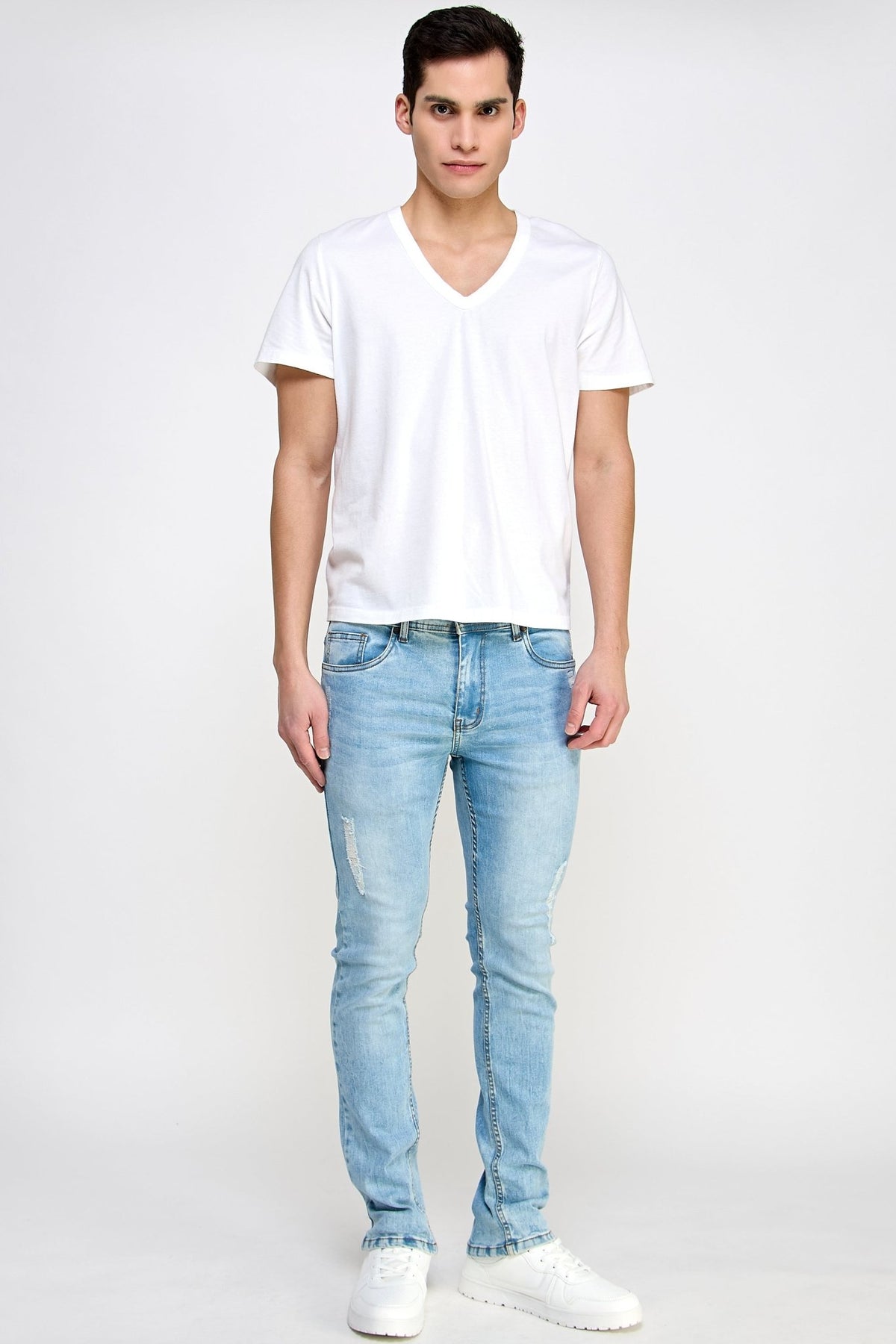 Light Blue Jeans - MEN's Trousers - UrbanKoach