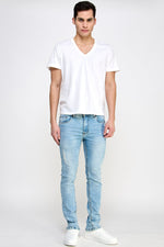 Load image into Gallery viewer, Light Blue Jeans - MEN&#39;s Trousers - UrbanKoach
