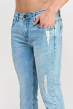 Load image into Gallery viewer, Light Blue Jeans - MEN&#39;s Trousers - UrbanKoach
